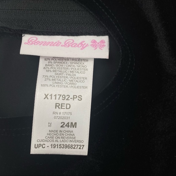 Bonnie Jean Baby Girls Holiday Dress Size 24M New - Picture 10 of 12